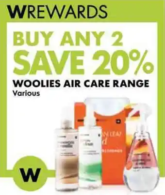 Woolworths WOOLIES AIR CARE RANGE offer