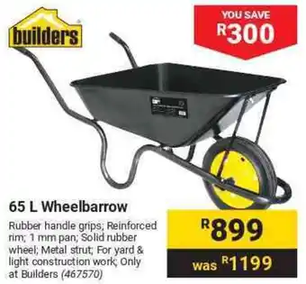 Builders Warehouse builders 65 L Wheelbarrow offer