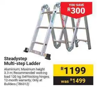 Builders Warehouse Steadystep Multi-step Ladder offer