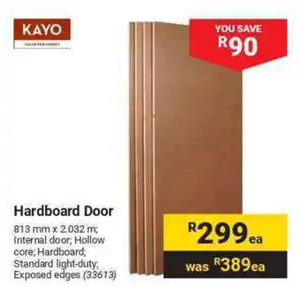 Builders Warehouse KAYO Hardboard Door offer