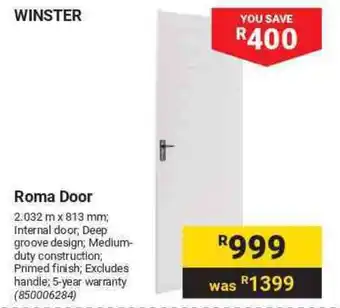 Builders Warehouse WINSTER Roma Door offer