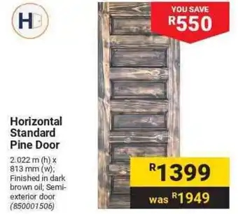 Builders Warehouse H Horizontal Standard Pine Door offer