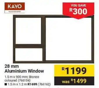KAYO 28 mm Aluminium Window