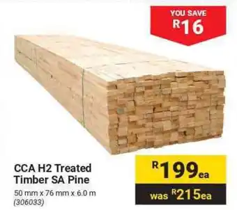 Builders Warehouse CCA H2 Treated Timber SA Pine offer