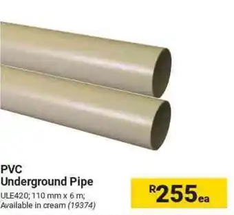 Builders Warehouse PVC Underground Pipe offer