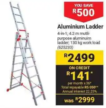 Builders Warehouse Aluminium Ladder offer