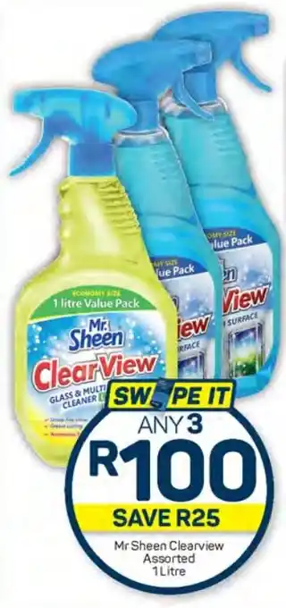 Pick n Pay Hypermarket Mr Sheen Clearview Assorted 1 Litre offer