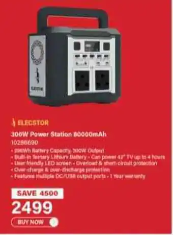 Incredible Connection ELECSTOR 300W Power Station offer