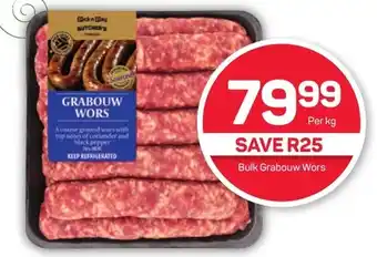 Pick n Pay Hypermarket Bulk Grabouw Wors offer