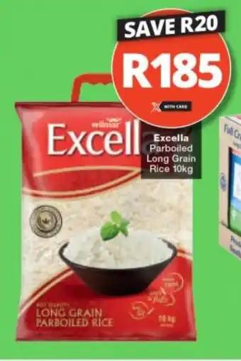 Checkers Excella Parboiled Long Grain Rice 10kg offer