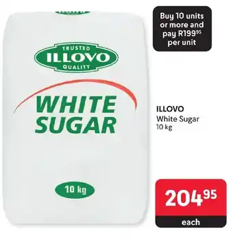 Makro ILLOVO White Sugar 10 kg offer