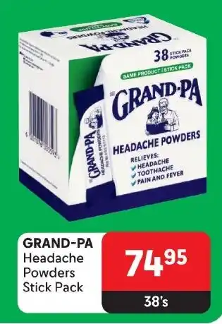 Makro GRAND-PA Headache Powders Stick Pack offer