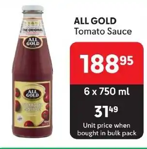 Makro ALL GOLD Tomato Sauce offer