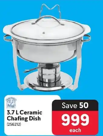 3.7 L Ceramic Chafing Dish