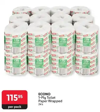 Makro ECONO 1-Ply Toilet Paper Wrapped offer