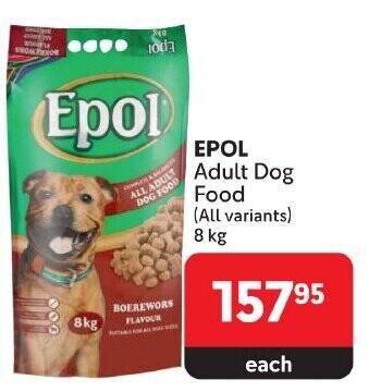 EPOL Adult Dog Food (All variants) 8 kg offer at Makro