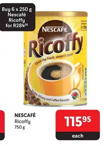 Makro NESCAFÉ Ricoffy 750 g offer