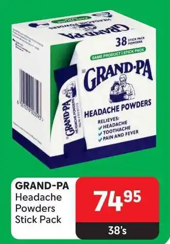 Makro GRAND-PA Headache Powders Stick Pack offer