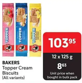 Makro BAKERS Topper Cream Biscuits (All variants) offer