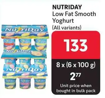 Makro NUTRIDAY Low Fat Smooth Yoghurt offer