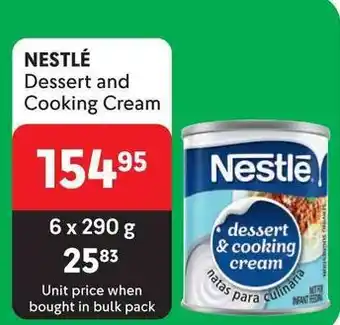 Makro NESTLÉ Dessert and Cooking Cream offer