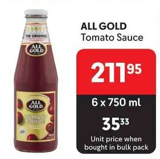 Makro ALL GOLD Tomato Sauce offer