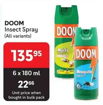 Makro DOOM Insect Spray (All variants) offer