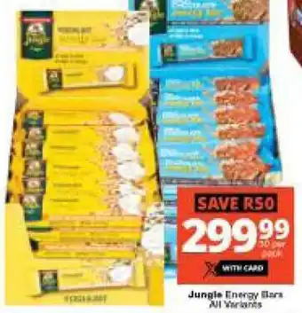 Checkers Hyper Jungle Energy Bars All Variants offer