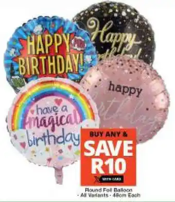 Checkers Hyper Round Foil Balloon offer