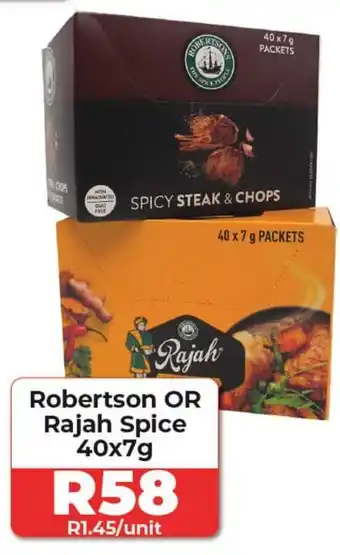 1UP Robertson OR Rajah Spice 40x7g offer