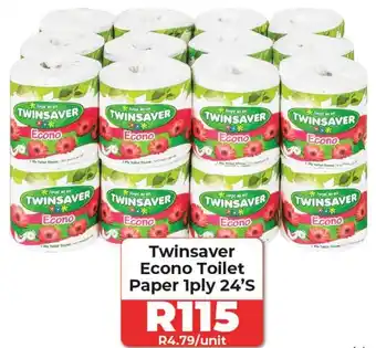 1UP Twinsaver Econo Toilet Paper 1ply 24'S offer