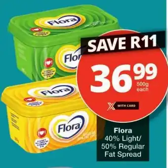 Checkers Flora 40% Light/ 50% Regular Fat Spread offer