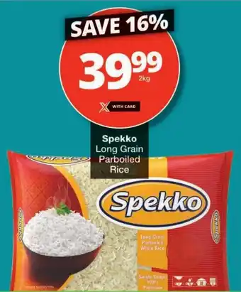 Checkers Spekko Long Grain Parboiled Rice offer