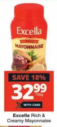 Checkers Excella Rich & Creamy Mayonnaise offer