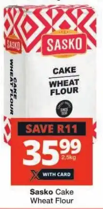 Checkers Sasko Cake Wheat Flour offer