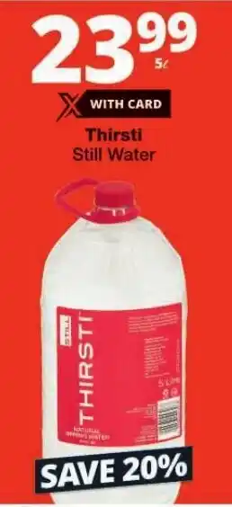 Checkers Thirsti Still Water offer