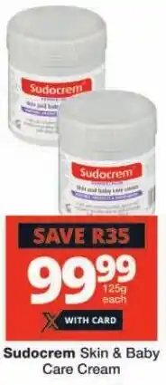 Checkers Sudocrem Skin & Baby Care Cream offer