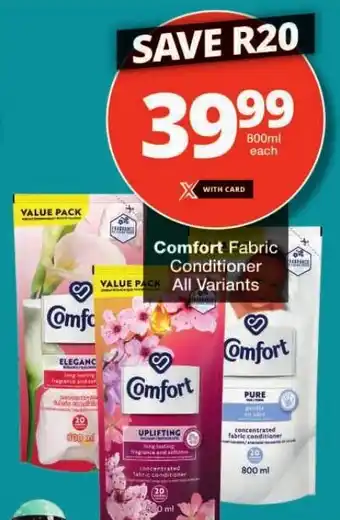 Checkers Comfort Fabric Conditioner offer