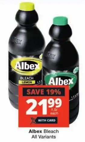 Checkers Albex Bleach All Variants offer