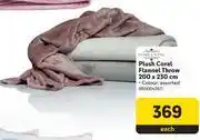 Makro Home Living Plush Coral Flannel Throw 200 x 230cm-Each offer