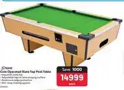 Makro Shoot Coin Operated Slate Top Pool Table-Each offer