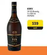 Makro KWV 10 Yo Brandy-750ml Each offer