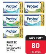 Makro Protex Soap (All Variants)-5 x 200g offer