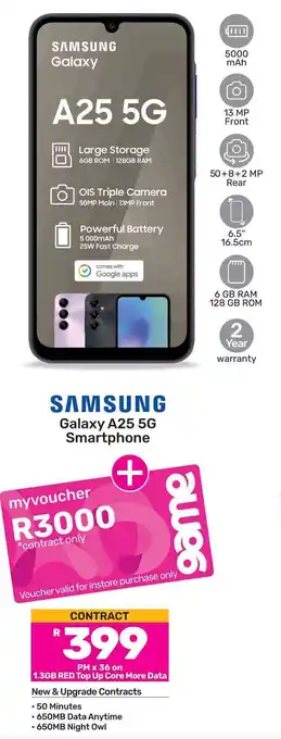 Game SAMSUNG Galaxy A25 5G Smartphone offer