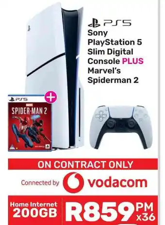 Game PS5 PlayStation 5 Slim Digital Console PLUS Marvel's Spiderman 2 offer