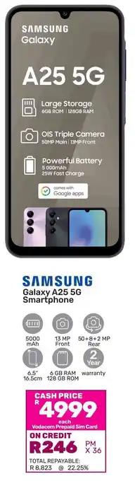 Game SAMSUNG Galaxy A25 5G Smartphone offer