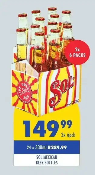 Tabooz SOL MEXICAN BEER BOTTLES offer