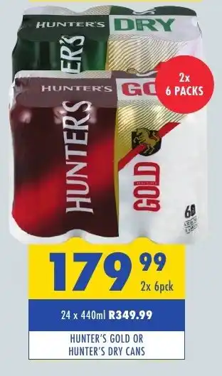 Tabooz HUNTER'S GOLD OR HUNTER'S DRY CANS offer