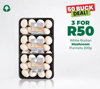 Food Lover's Market White Button Mushroom Punnets 200g offer