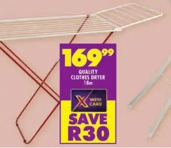 Shoprite QUALITY CLOTHES DRYER 18m offer